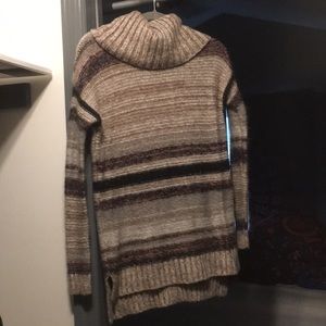 Long striped sweater